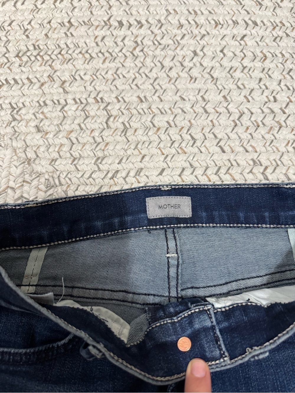 NWOT MOTHER Denim The Hustler Ankle Flare Jeans – Heirloom Blue - Picture 10 of 11